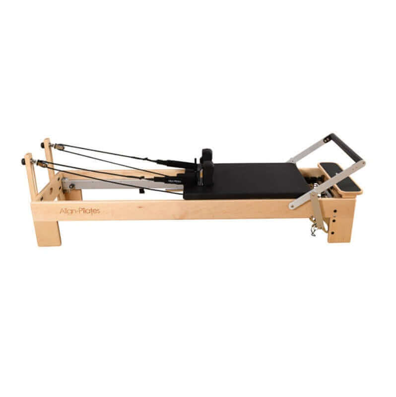 Align Pilates M8-Pro Maple Wood Reformer Machine With Pro Sitting Box PAP-REFORMERM8B