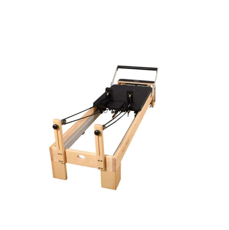 Align Pilates M8-Pro Maple Wood Reformer Machine With Pro Sitting Box PAP-REFORMERM8B