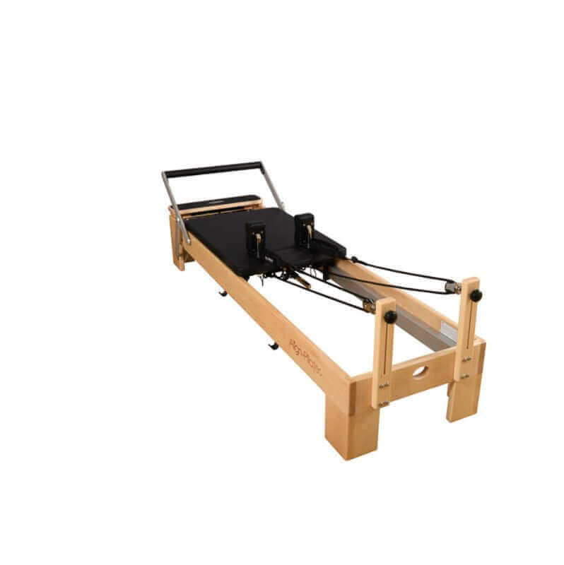 Align Pilates M8-Pro Maple Wood Reformer Machine With Pro Sitting Box PAP-REFORMERM8B