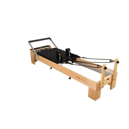 Align Pilates M8-Pro Maple Wood Reformer Machine With Pro Sitting Box PAP-REFORMERM8B