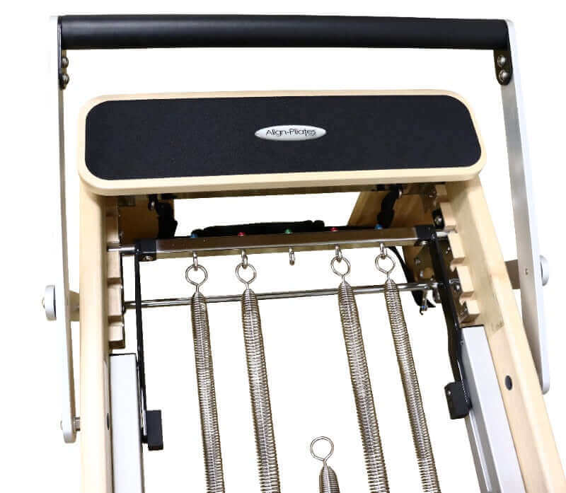 Align Pilates M8-Pro Maple Wood Reformer Machine With Pro Sitting Box PAP-REFORMERM8B