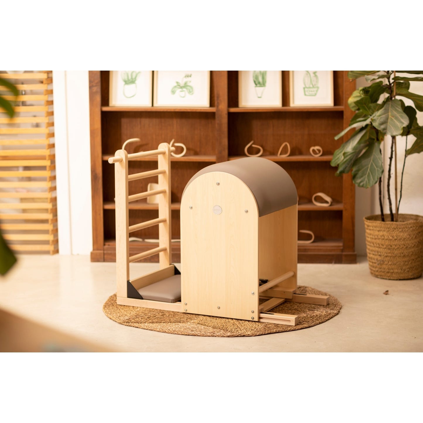 Elina Pilates Elite Ladder Barrel with Wooden Base