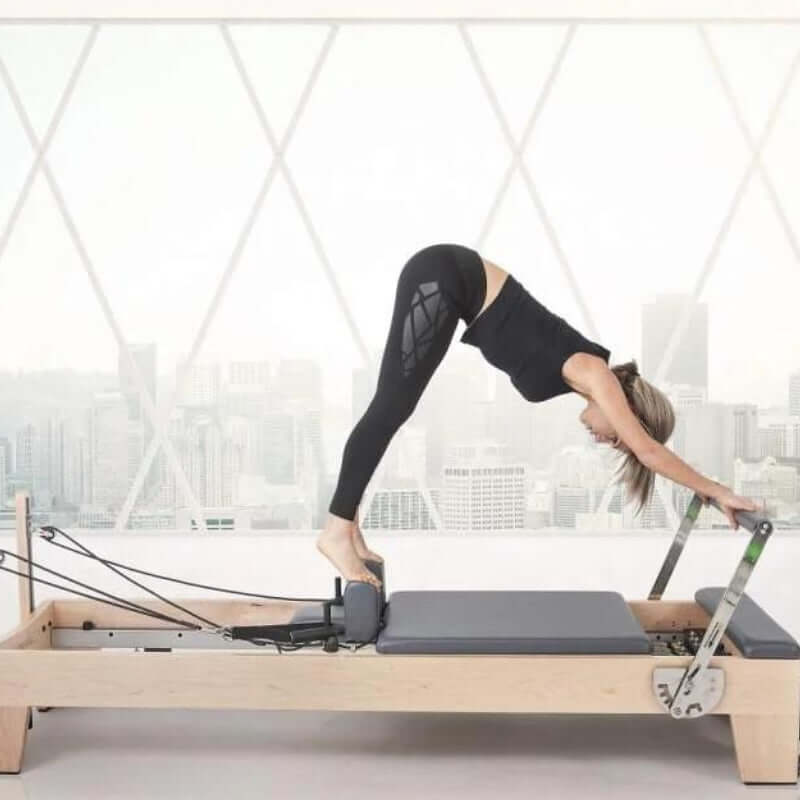 Elina Pilates Elite Wood Reformer Machine with Tower - High-End Stackable Reformer 300006