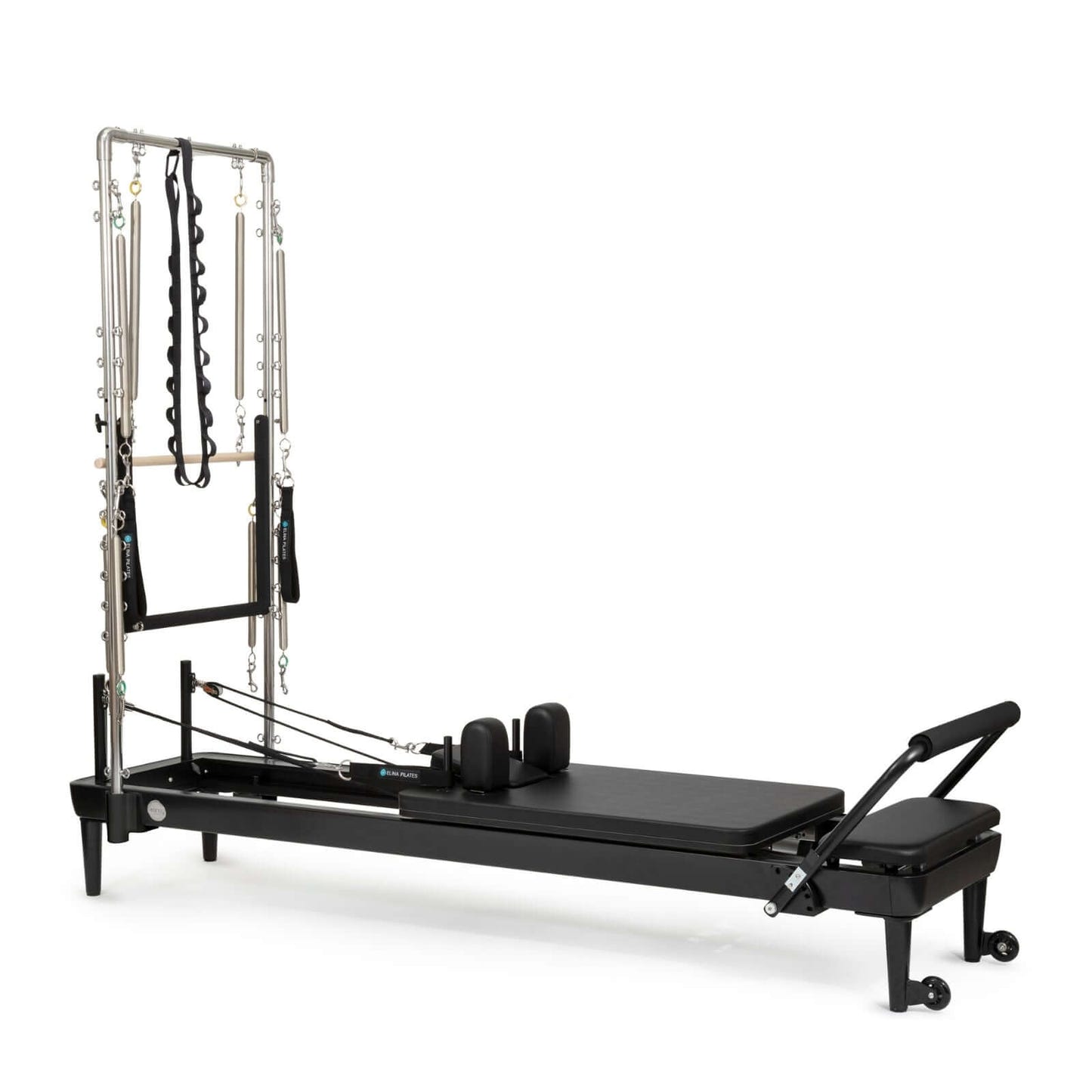 Elina Pilates Nubium Reformer with Tower – Black Edition