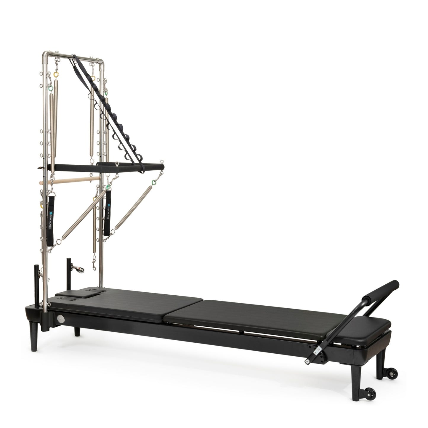 Elina Pilates Nubium Reformer with Tower – Black Edition