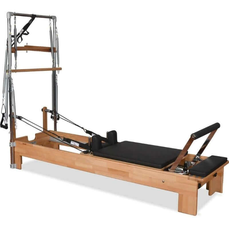 Private Pilates Premium Wood Reformer With Tower SKU-PP-WRT