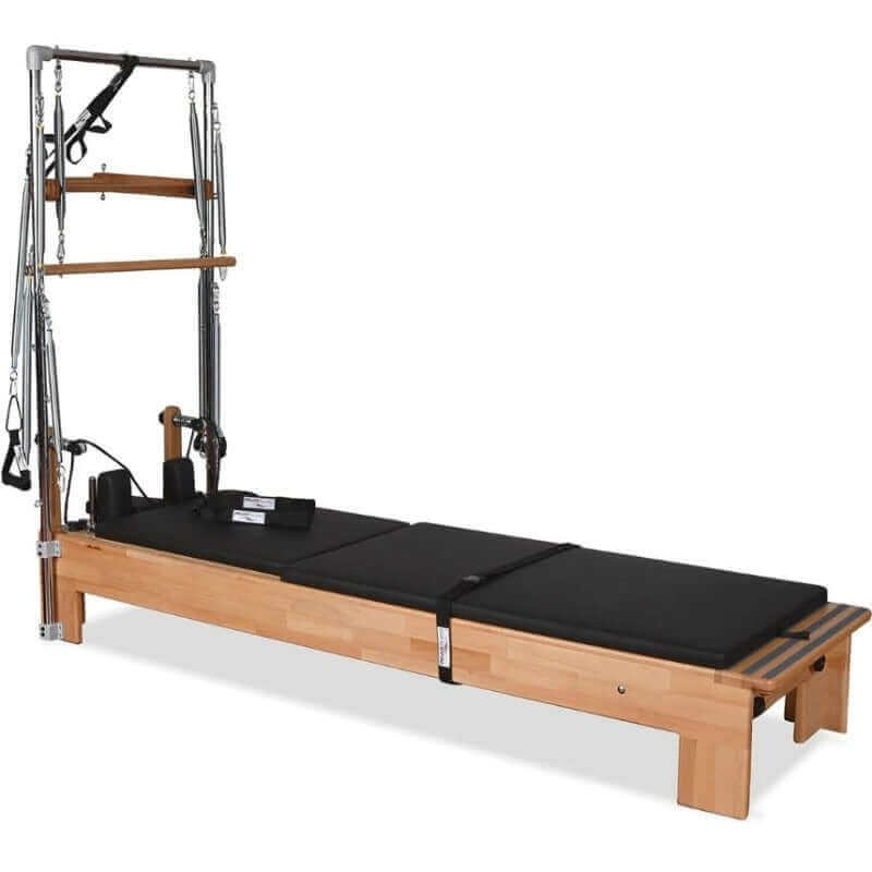 Private Pilates Premium Wood Reformer With Tower SKU-PP-WRT