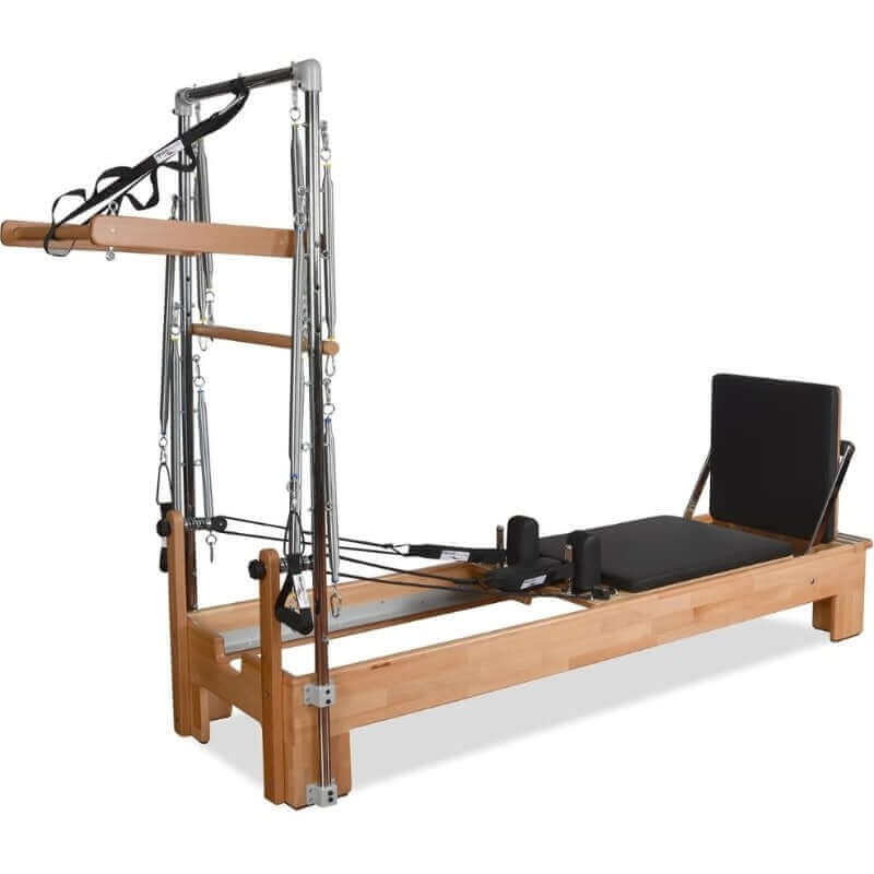 Private Pilates Premium Wood Reformer With Tower SKU-PP-WRT