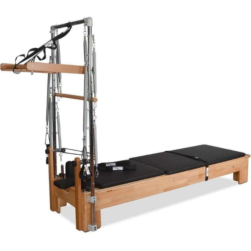 Private Pilates Premium Wood Reformer With Tower SKU-PP-WRT