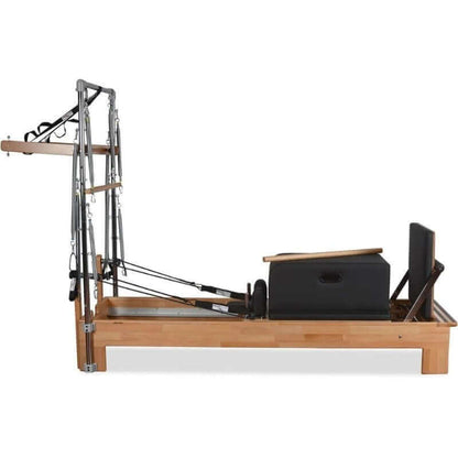 Private Pilates Premium Wood Reformer With Tower SKU-PP-WRT