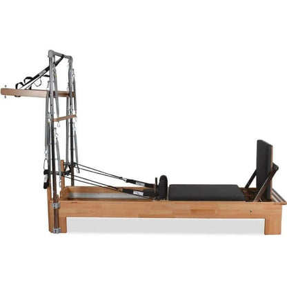 Private Pilates Premium Wood Reformer With Tower SKU-PP-WRT