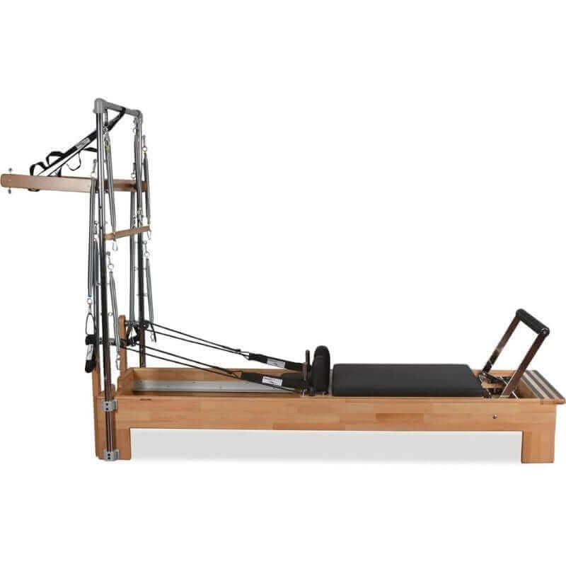 Private Pilates Premium Wood Reformer With Tower SKU-PP-WRT